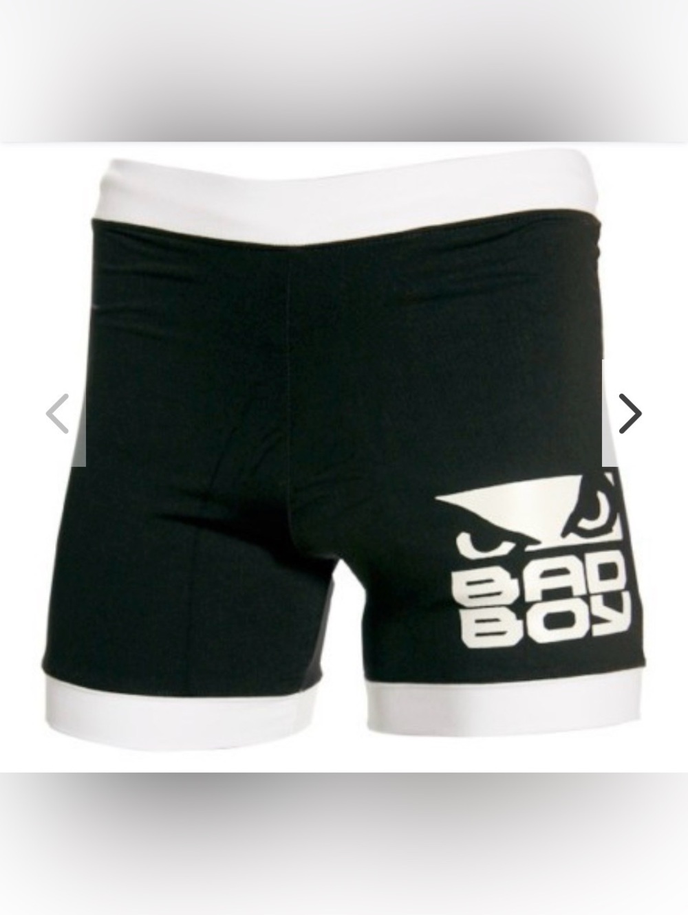 Bad Boy Men's Black Athletic Compression Shorts Classic Vale Tudo Size Small